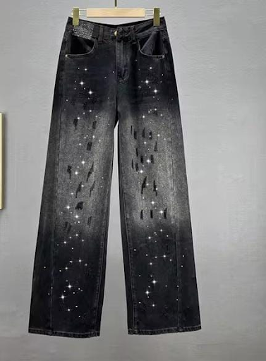 The Rise of Black Gradient Mopping Wide-Leg Trousers in Modern Fashion