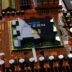a close up of a computer board with many components