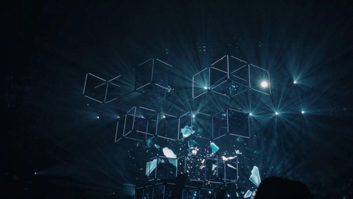 geometric shape digital wallpaper