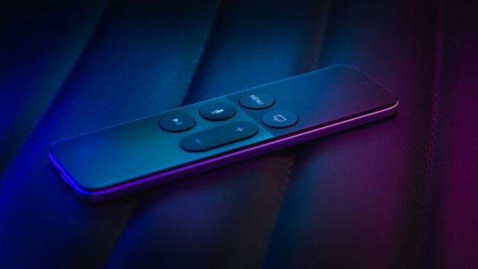 black remote controller
