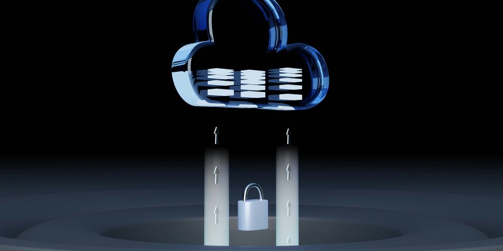 a blue and white logo