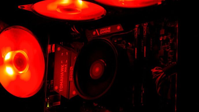black and red dj mixer