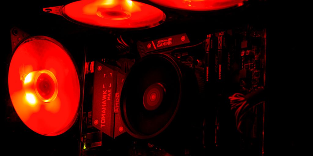 black and red dj mixer
