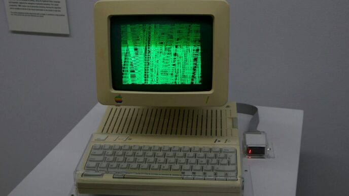 a laptop on a table