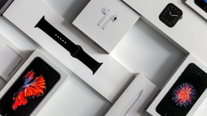 silver iphone 6 on white table