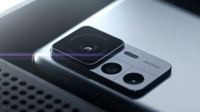 a close up of a cell phone on a table