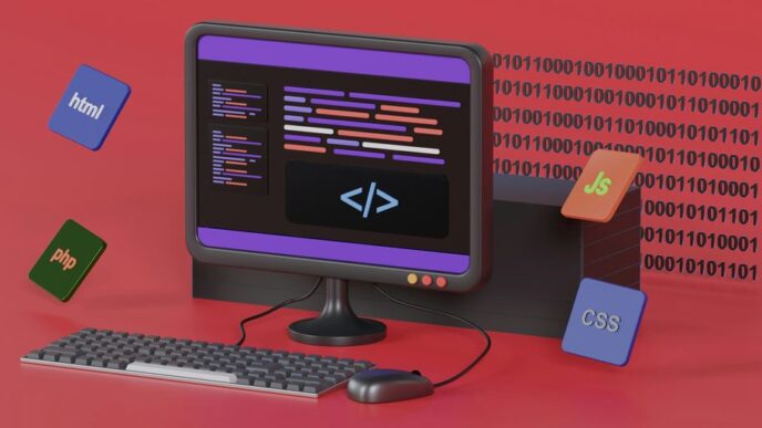a computer on a desk