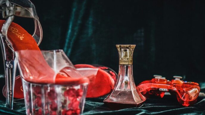 clear glass pitcher on table