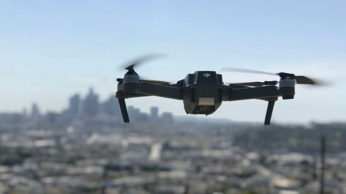 photography of drone