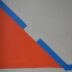 a drawing of a triangle on a white wall