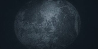 a black and white photo of the moon