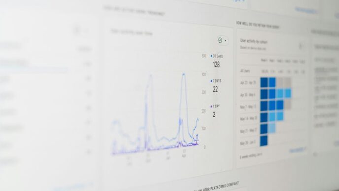 a computer screen with a bunch of data on it