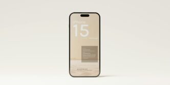 a cell phone with the number fifteen on it