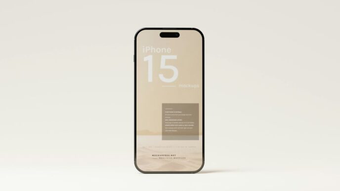 a cell phone with the number fifteen on it
