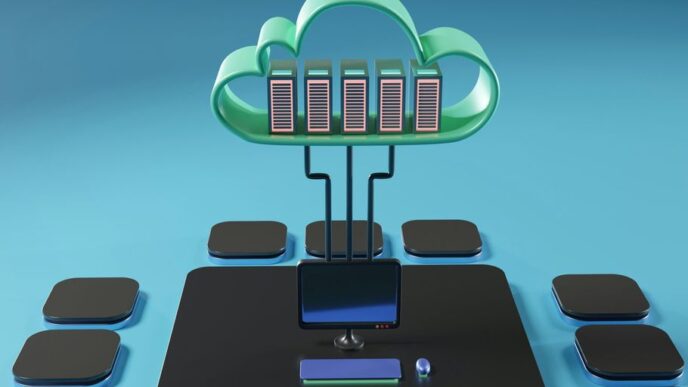 a computer generated image of a computer