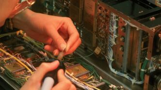 microchip on circuit board