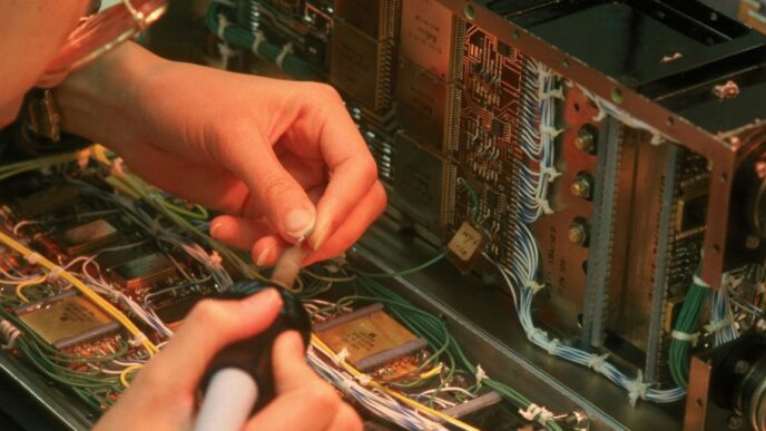 microchip on circuit board