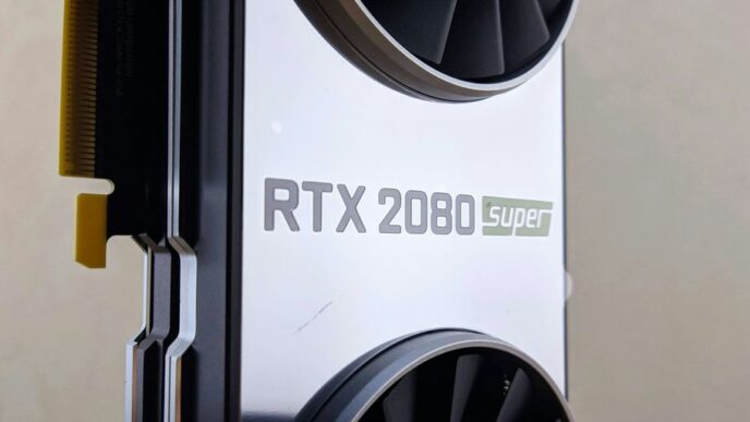 a close up of a computer processor on a table