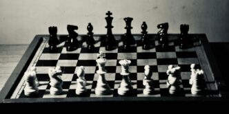 a chess board with a chessboard
