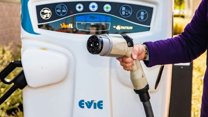 a person using a gas pump