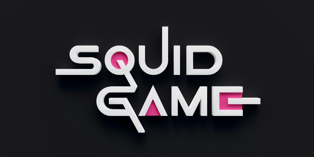 a logo for a video game called squid game