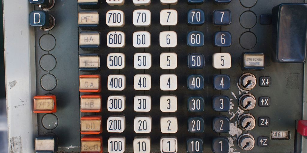 black and white number buttons