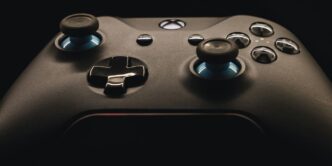 black xbox one game controller