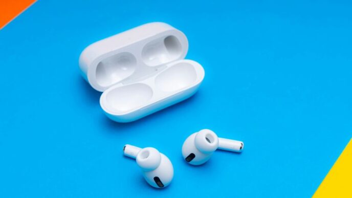 white plastic tool on blue surface