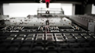 gray industrial machine