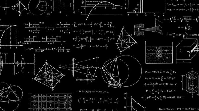 a blackboard with a bunch of diagrams on it