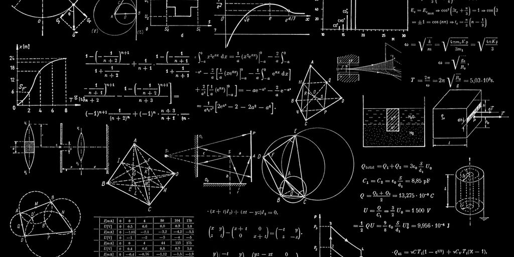 a blackboard with a bunch of diagrams on it