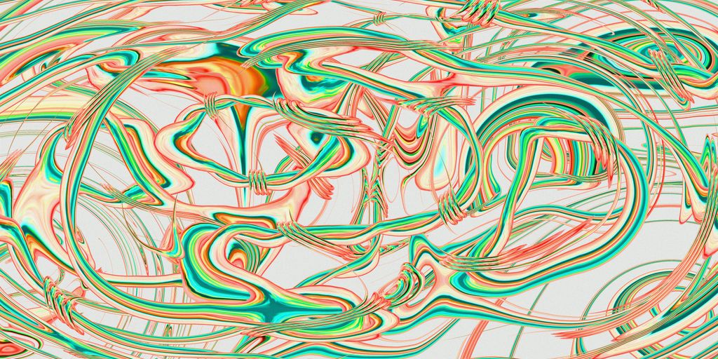 A picture of a bunch of different colored lines