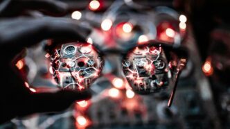 black eyeglasses