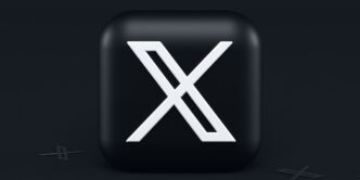a black square button with a white x on it