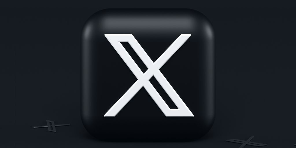 a black square button with a white x on it