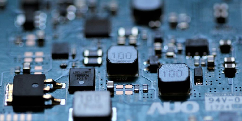 a close up of a circuit board