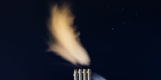 white smoke at night