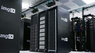 img IX mining rig inside white and gray room