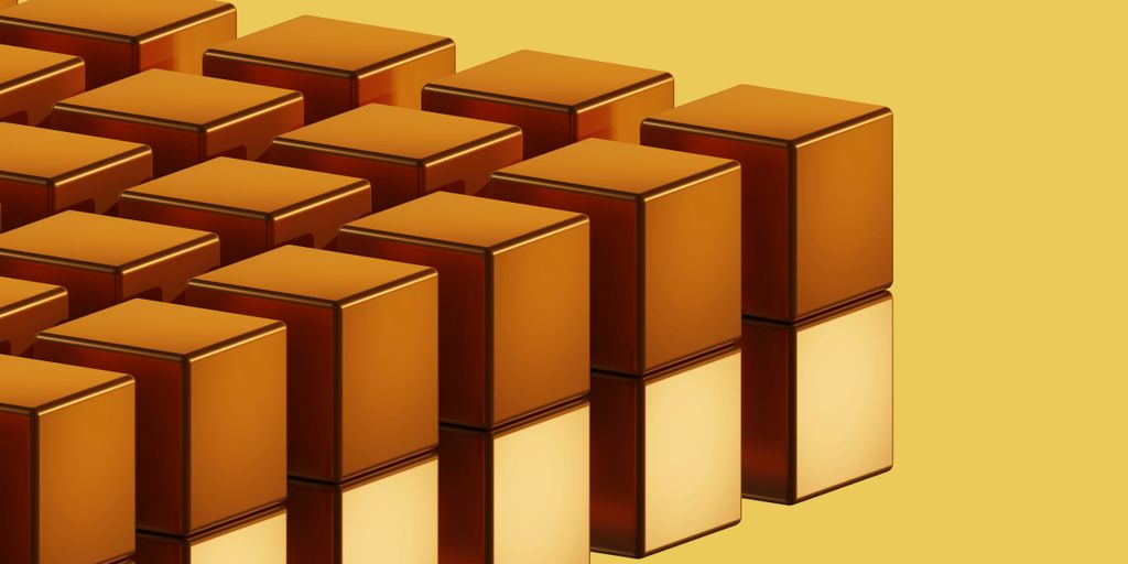 a group of brown boxes sitting next to each other