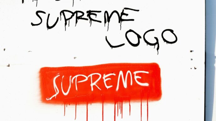 this is a Supreme logo text