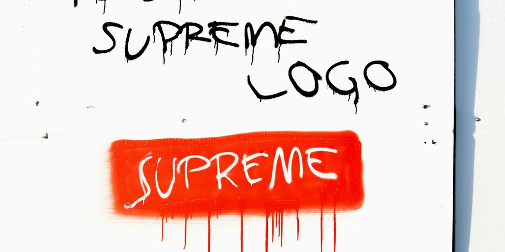 this is a Supreme logo text