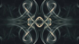 a picture of smoke with a black background
