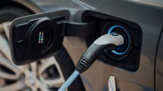 black and white usb cable plugged in black device