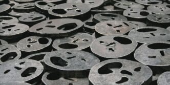 selective focus photography of face ornaments