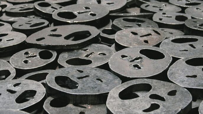 selective focus photography of face ornaments