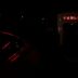 a car with its lights on