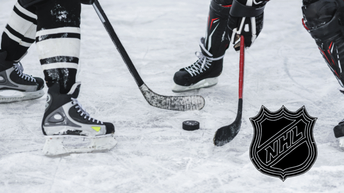 Players in a hockey rink