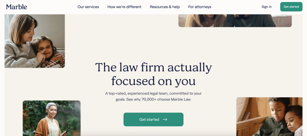 Marble Law website