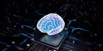 A brain over cpu represents artificial intelligence.