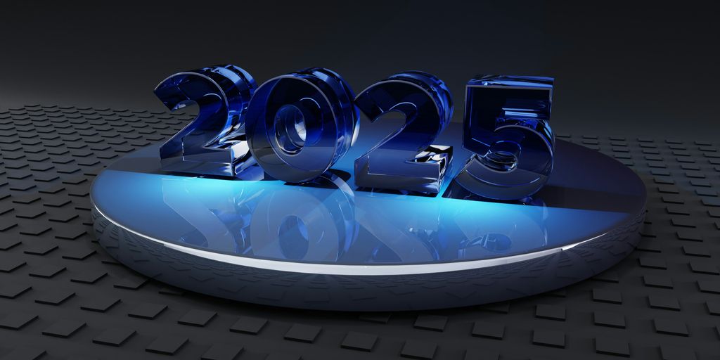 A 3D image of a new year's eve sign